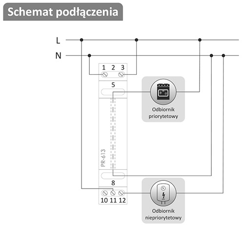 PR-63 schemat podłączenia